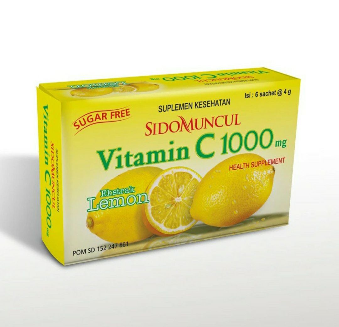 Sidomuncul Vitamin C 1000 Mg Lemon Lazada Indonesia
