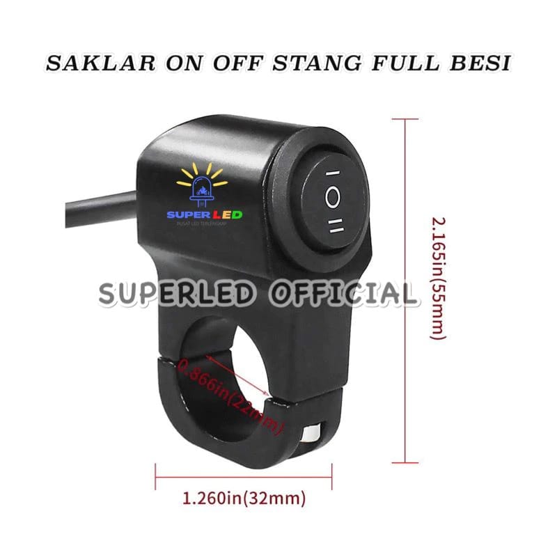 Saklar On Off Stang 3 Mode Bahan Full Besi Kualitas Import Untuk Semua ...
