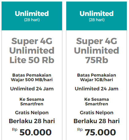 Voucher Smartfren Unlimited 4g Lazada Indonesia