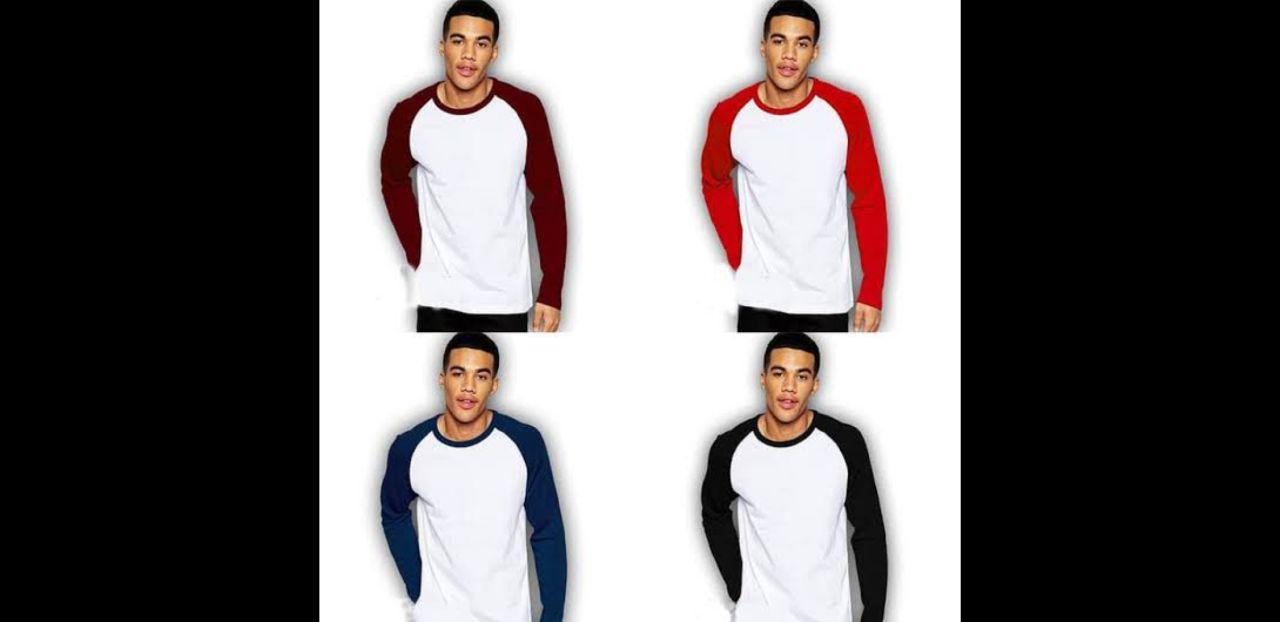 Raglan Pria Dewasa Lengan Panjang