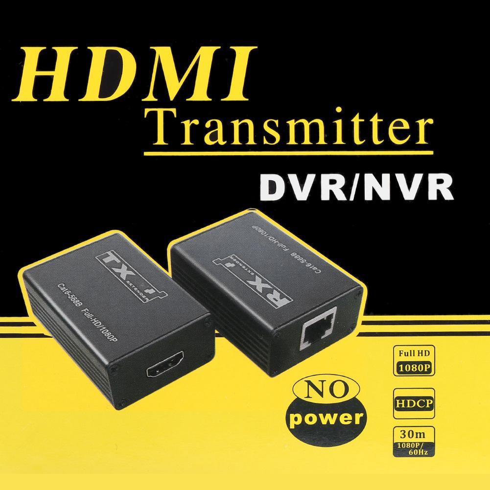 30m Wireless HDMI Transmitter Receiver 1080P Splitter Adapter for CCTV DVR NVR