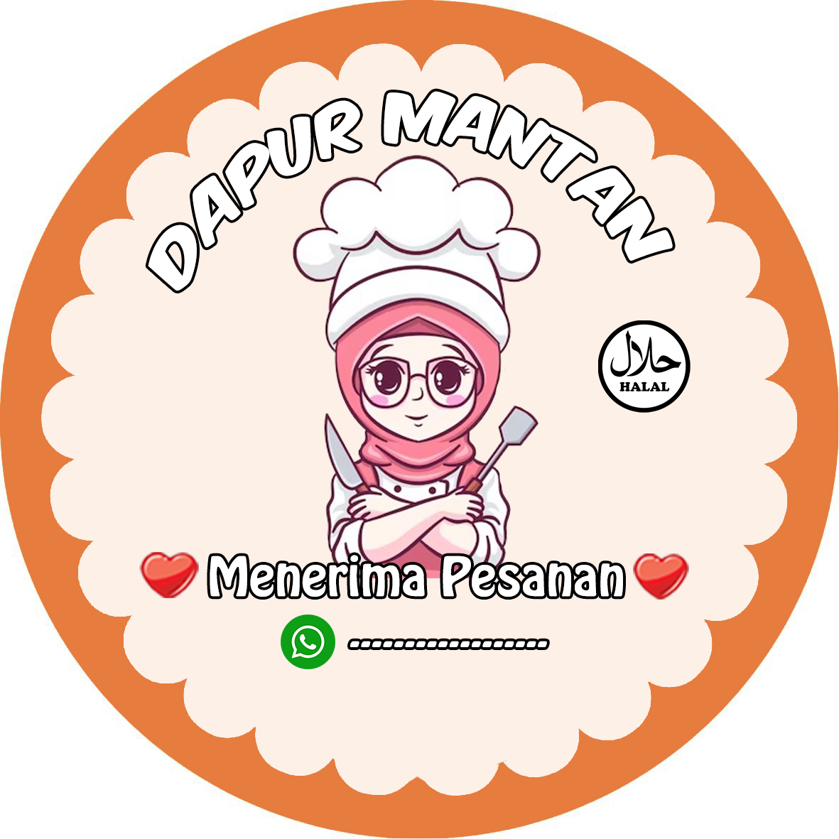 Sticker Cromo Glossy Custom Sesuai Keinginan Motif Chef Lucu Gemas ...