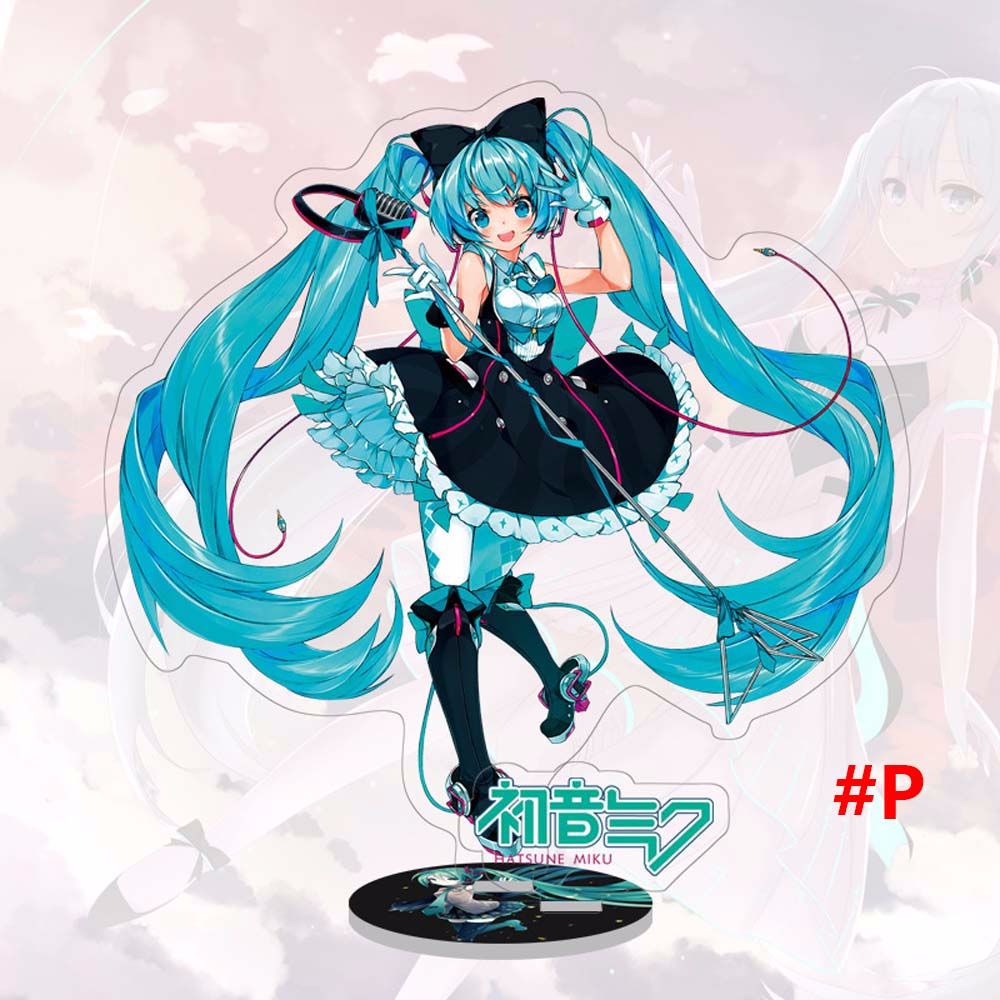 EAURA Girls Fans Gift Desktop Standing Card Miku Action Figure Sakura Princess Decoration Toys Acrylic Stand Figure Figure Model Toys Figure Model Plate Miku Hatsune