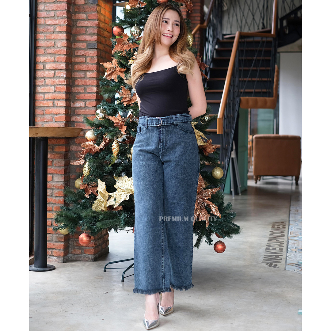 Celana Kulot Jeans Wanita / Kulot Snow 