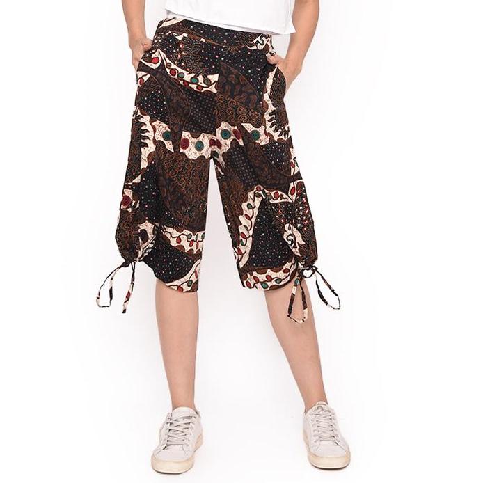 MOSIRU Celana Kulot Batik Wanita Fashion Murah Katun Stretch Karet Premium Termurah 30100106