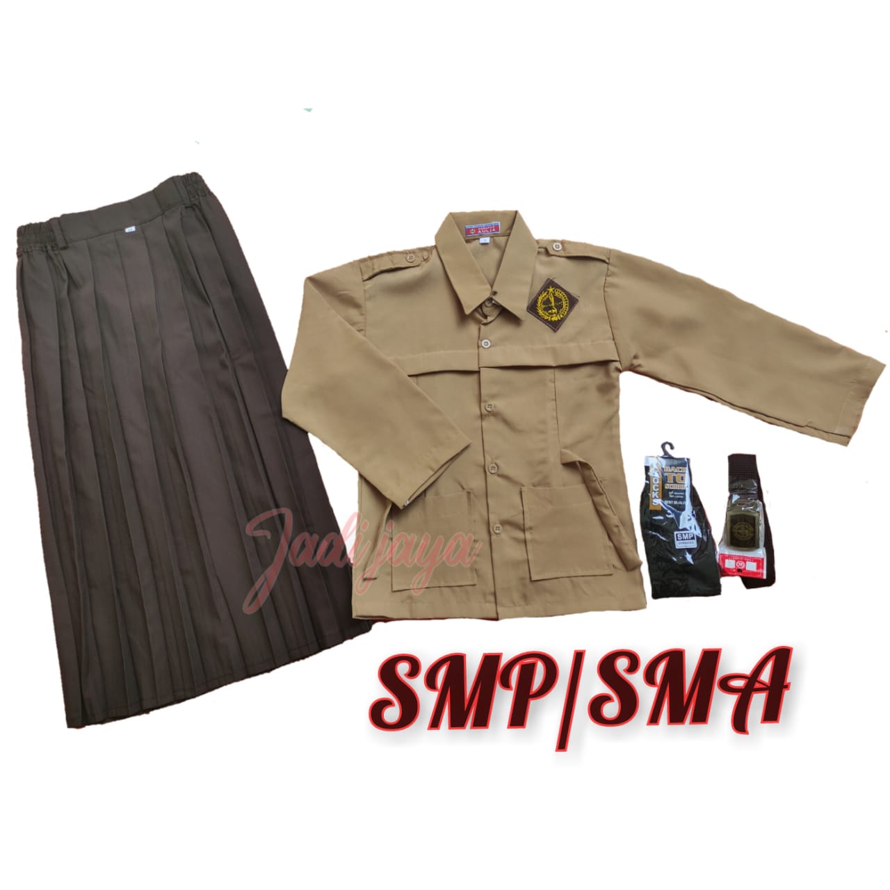 Paket Lengkap Seragam Pramuka Smp/Sma Prempuan Panjang | Lazada Indonesia