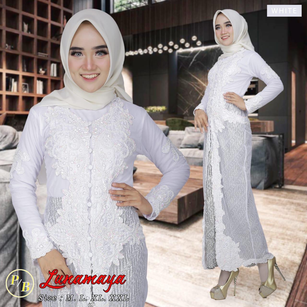 Kebaya Bordir Payet / Kebaya Tile pesta / kebaya hijab untuk wisuda bawahan rok span wiron