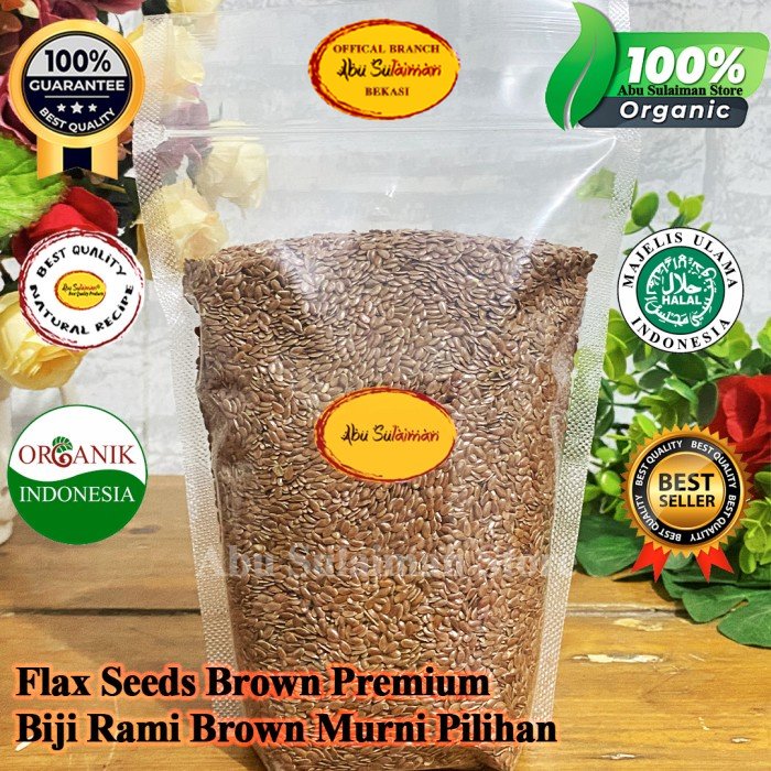 Flaxseed Brown 1 Kg / Flax Seeds Coklat / Biji Rami Premium | Lazada ...