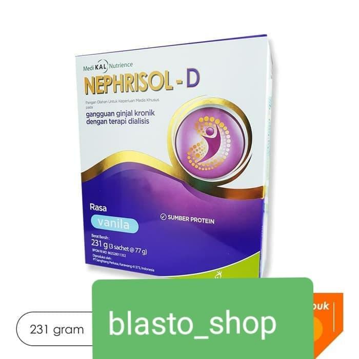 ( Grosir) Susu Nephrisol-D Rasa Vanila 185Gram