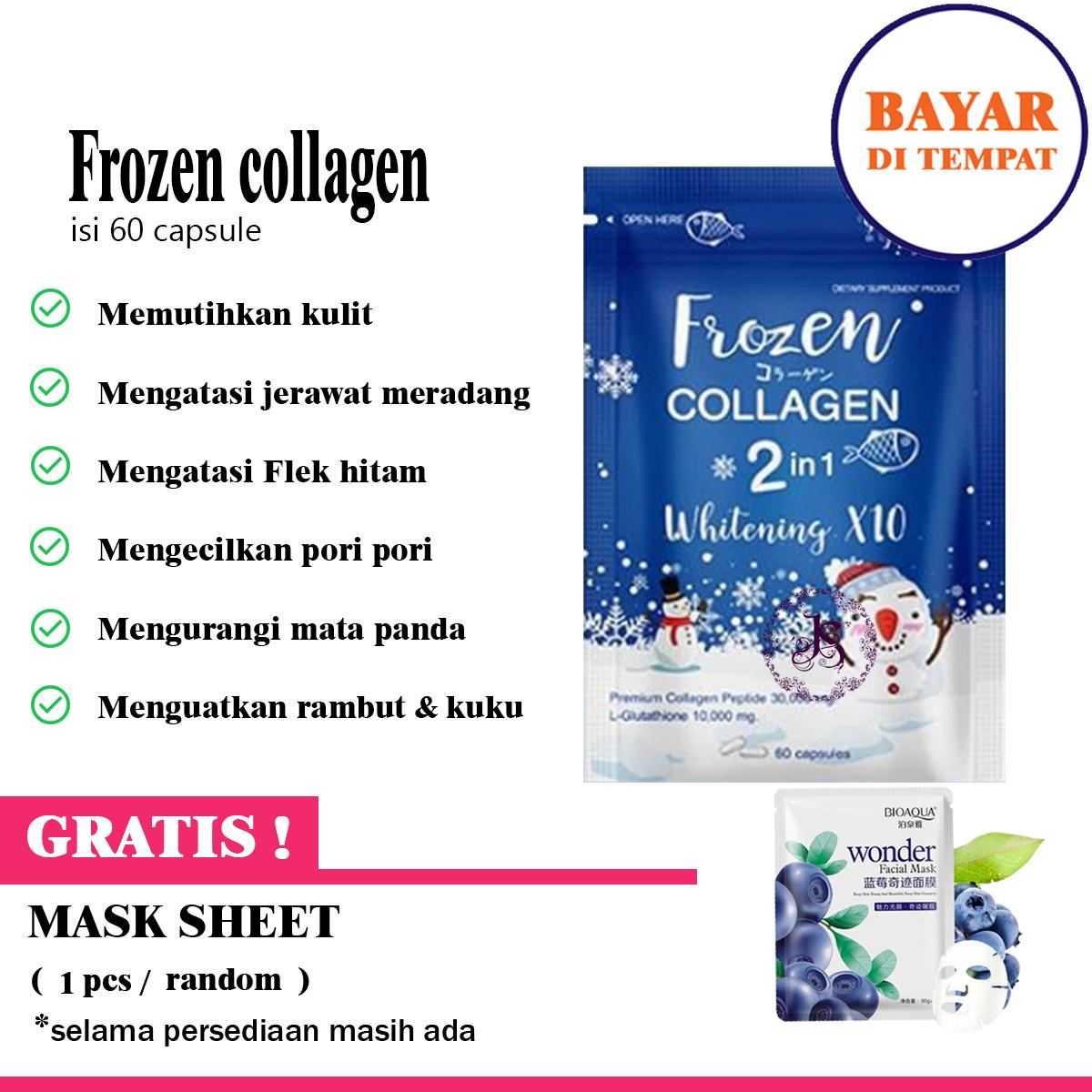 Bayar Di Tempat / Cod - Frozen Collagen 60capsule Joanna Secrets Minuman Kolagen By Joanna_secrets