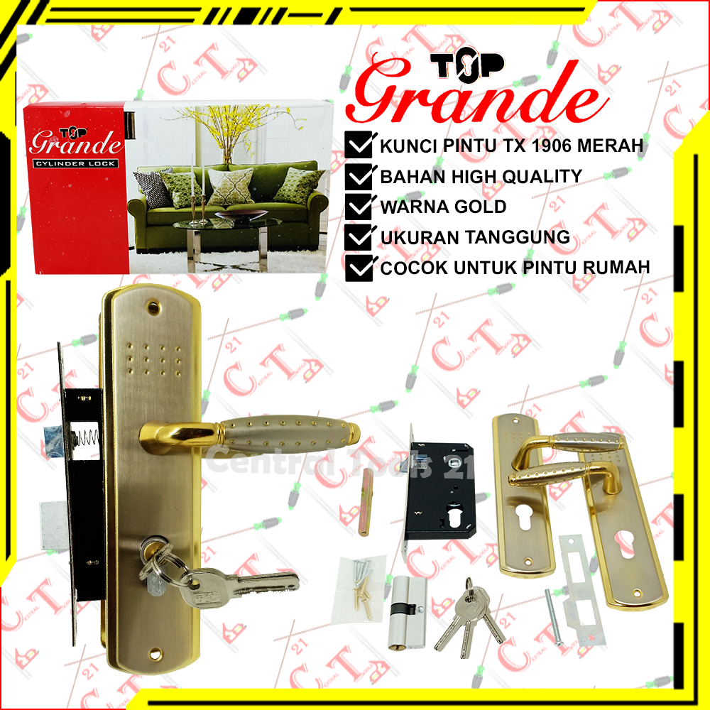 Central Tools Kunci Pintu Set Top Grande Tx Gp Handle Pintu