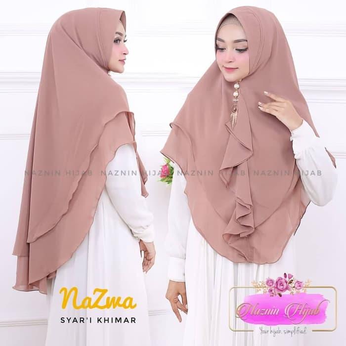 Jilbab Hijab Khimar Syari Nazma Rempel Terbaru