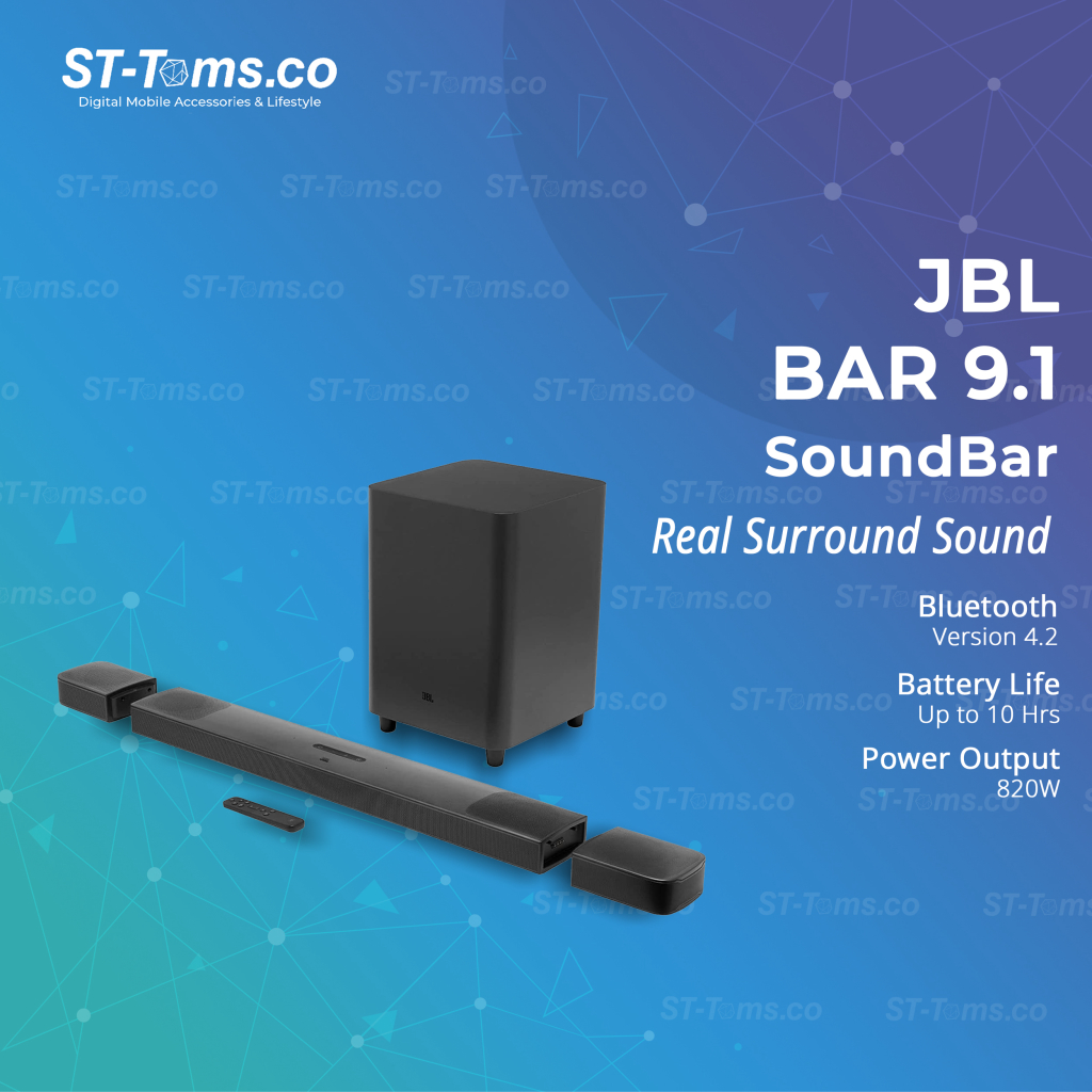 JBL Bar 9.1 Soundbar System with Surround Speakers and Dolby Atmos