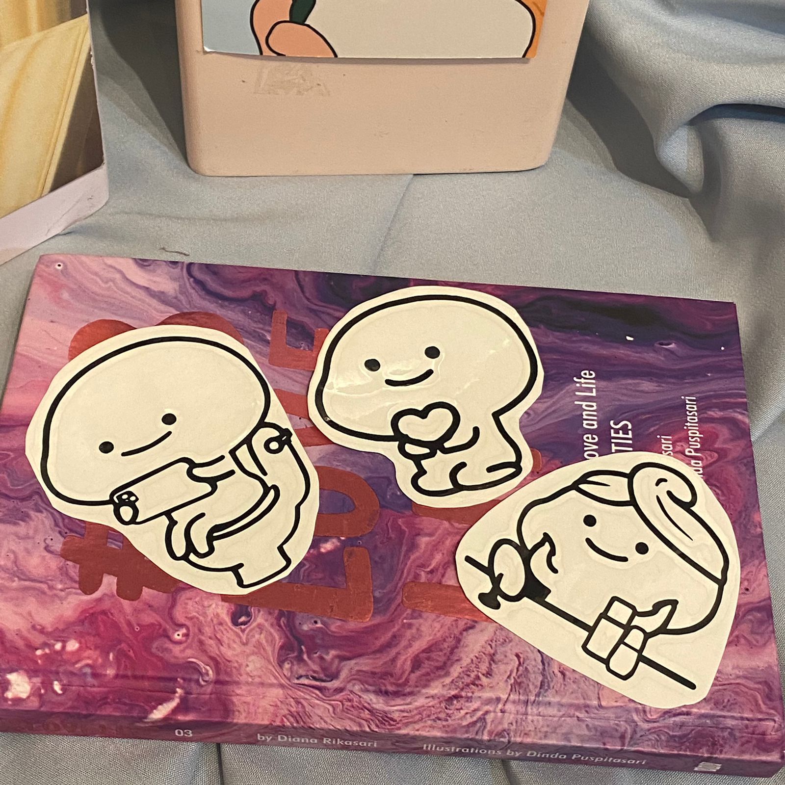 Sticker cutting si pentol 6x8 cm - MOTIF RANDOM - stiker tempelan lucu
