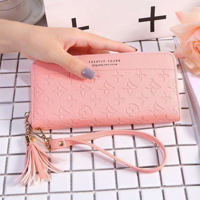 Louis - Dompet Import Korea Wanita Panjang Zipper Forever Young BISA COD