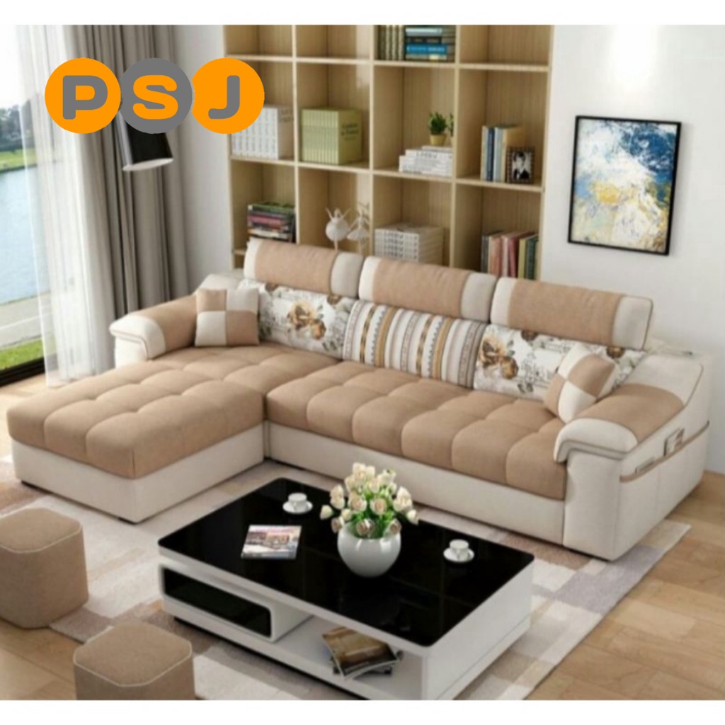 SOFA L BED MINIMALIS / SOFABED RUANG TAMU & KELUARGA / LETER U Lazada Indonesia