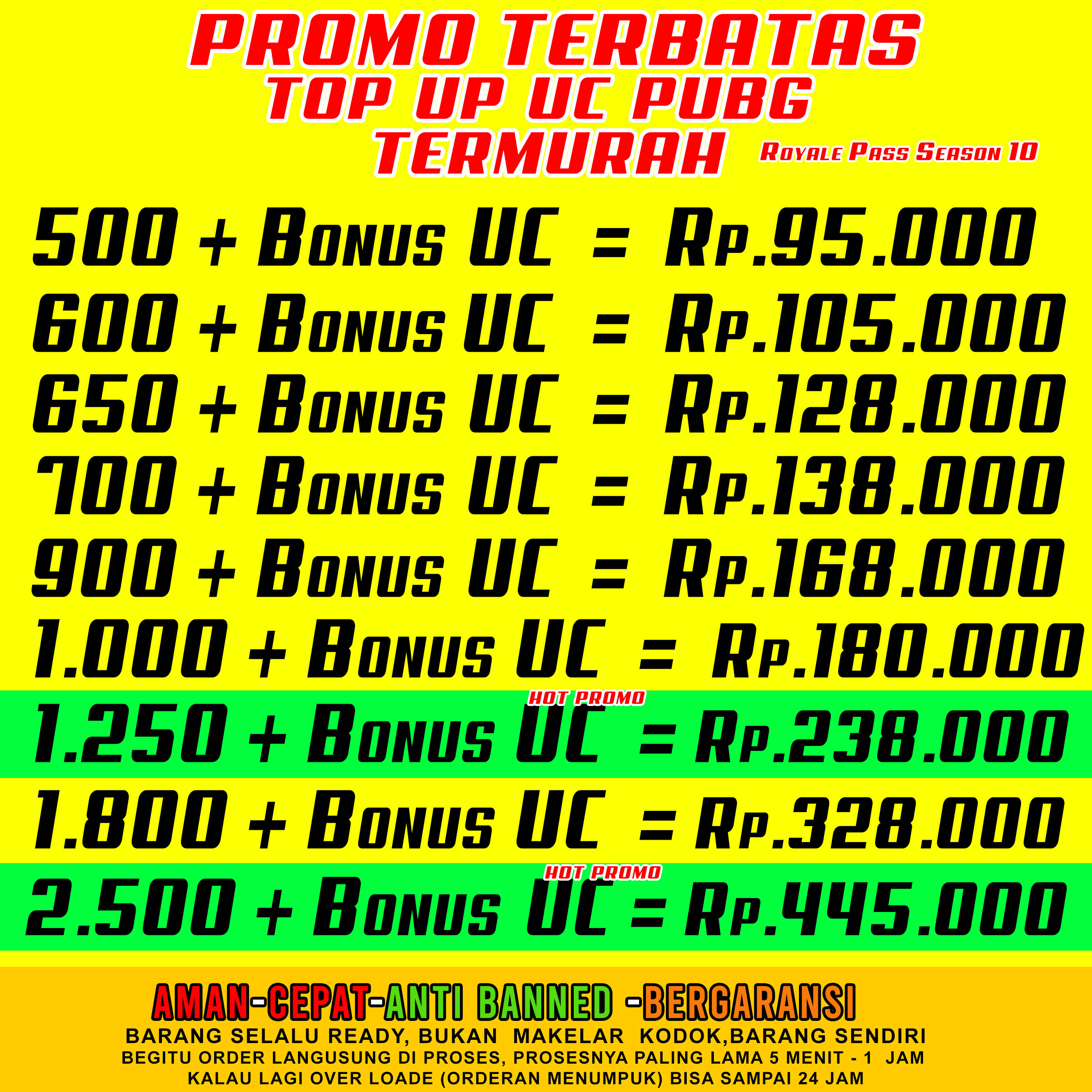 Top Up Uc Pubg Mobile Termurah Sejagat Raya Via Id Teraman Dan Tercepat Lazada Indonesia