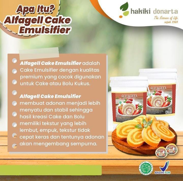 Alfagel pengembang cake kue emulsifier 100 gram repack Lazada Indonesia