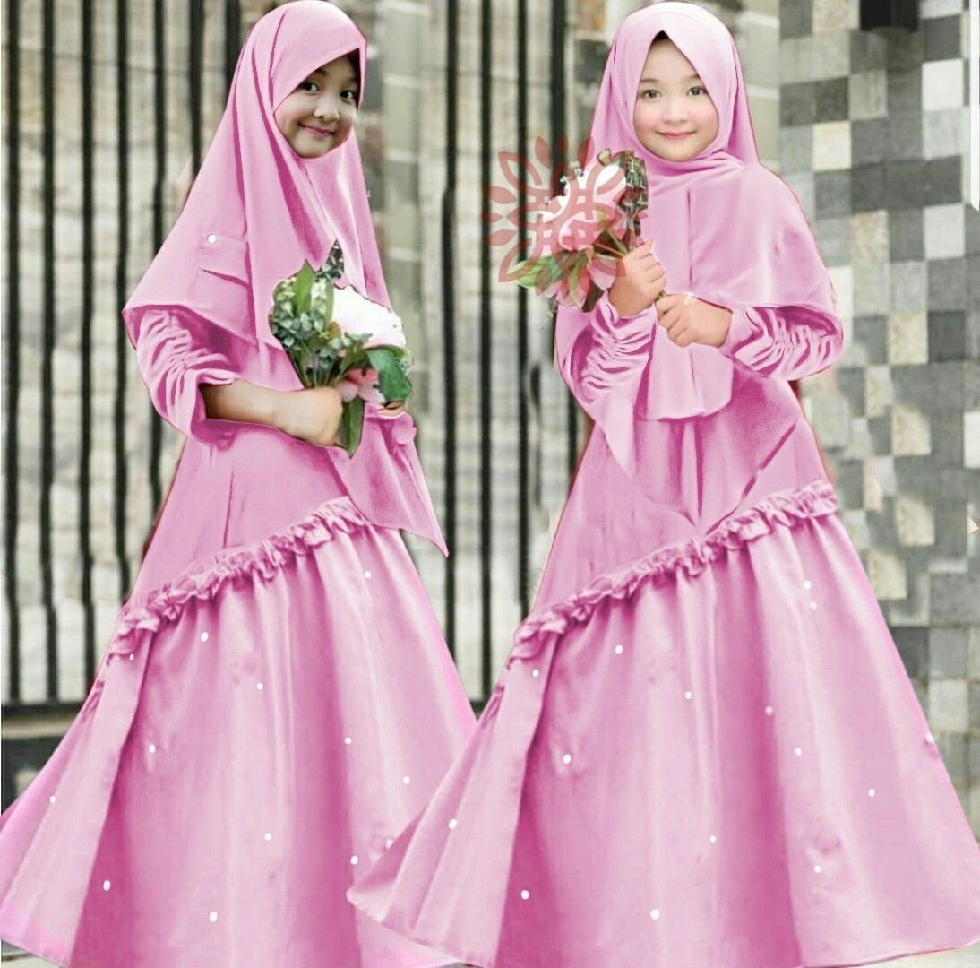 Vanessa KIDS KHARISMA SYARII Premium / Dress Muslimah Anak / Hijab Muslim / Gamis Syari / Baju Muslim Anak / baju anak 7 8 9 tahun / Fashion Muslim Anak / Setelan Muslim Anak / Atasan Muslimah Anak / Harga Grosir / Terbaru