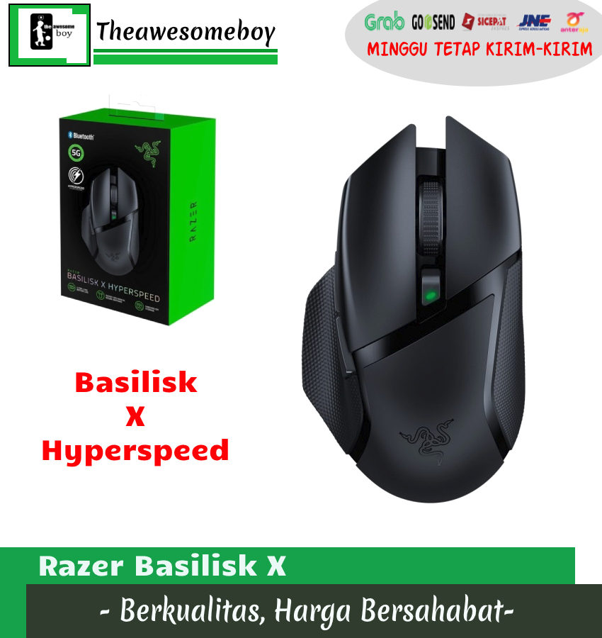 Razer Basilisk X Hyperspeed Wireless 5G Bluetooth Gaming Mouse