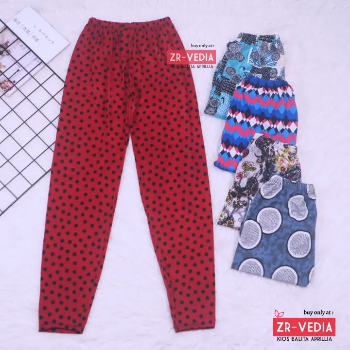 Legging Carlissa Anak 10 12 Tahun Remaja Tanggung Celana Panjang Perempuan Leging Salur Murah Adem Lazada Indonesia
