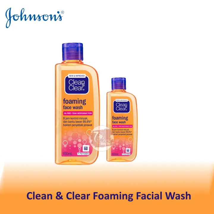 clean & clear foaming face wash harga
