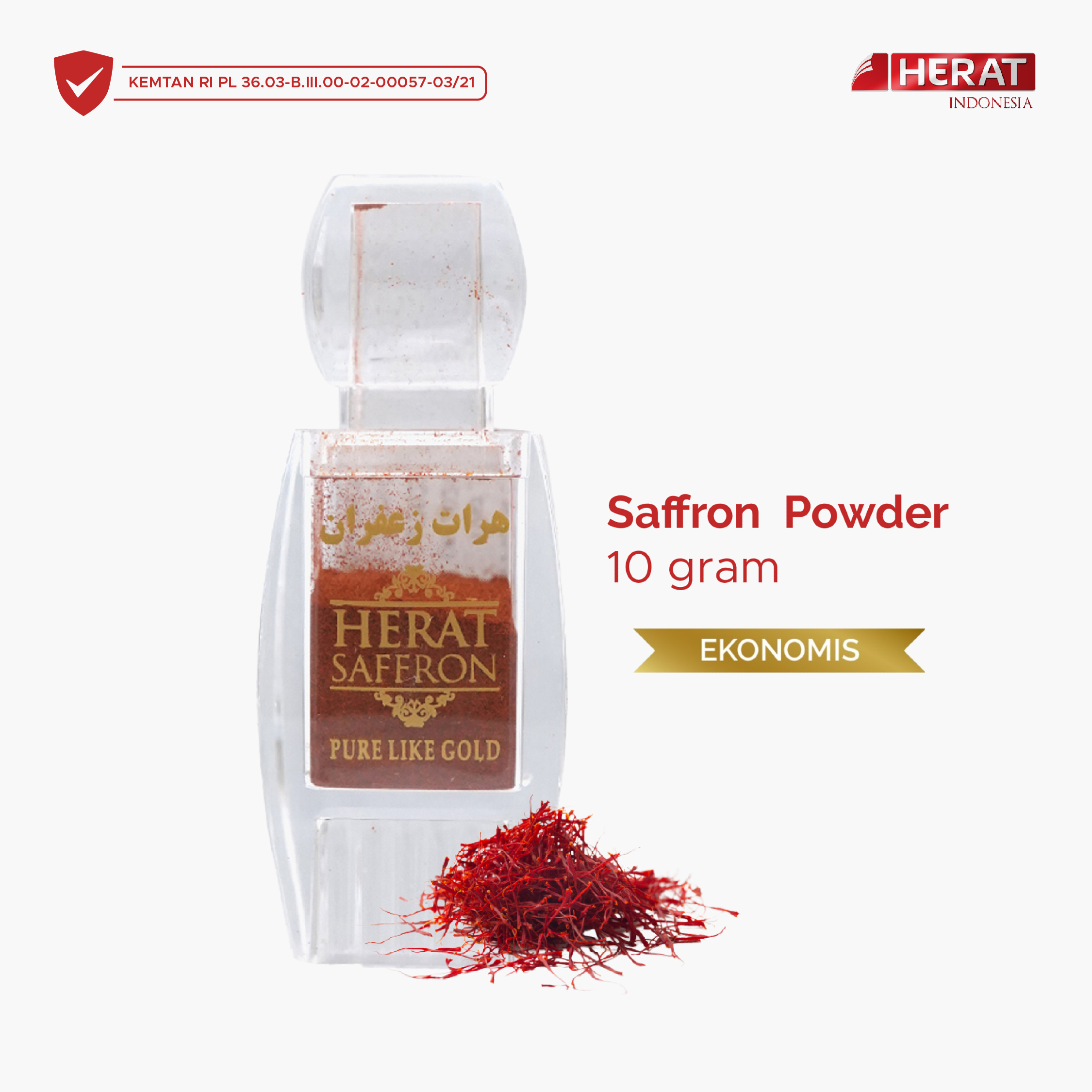 Herat Saffron Afghanistan Bubuk Safron 10 gr Saffron Powder Premium