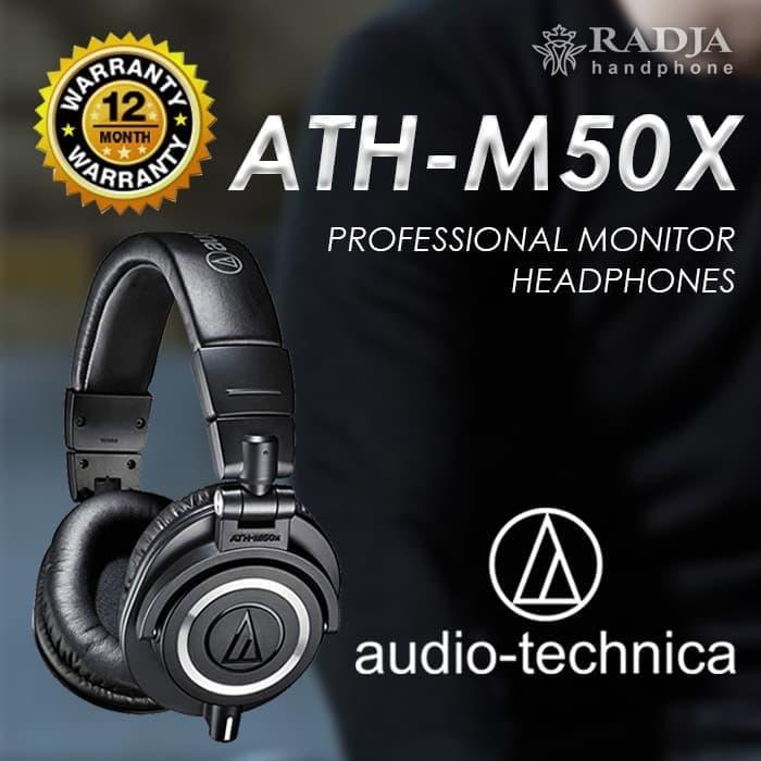 Audio Technica Ath M50X Headphone Black 