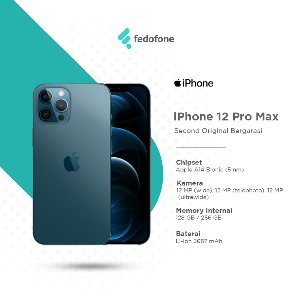 Apple Iphone 12 Pro Max [256GB] Second Original Perfect Condition  BERGARANSI | Lazada Indonesia