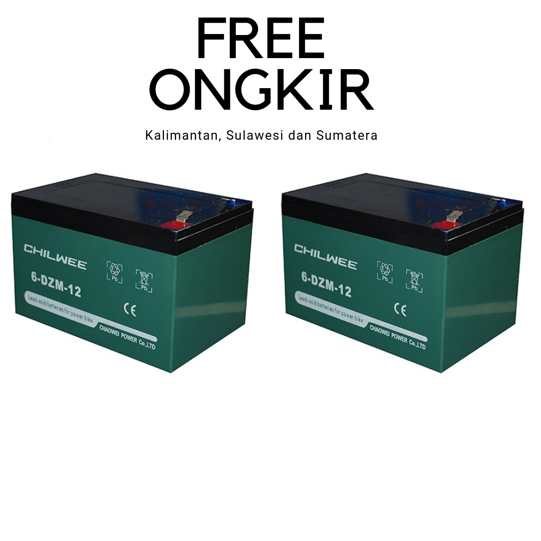 Chilwee Aki Kering 24V 12Ah - Classic Battery 6-DZM-12 / 6-DZF-12 ( 2