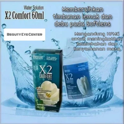 X2 Comfort - Cairan Pembersih Softlens - 60ml