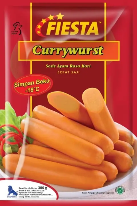 Sosis Fiesta Currywurst Pack 300 Gram Sosis Ayam Rasa Kari Lazada Indonesia