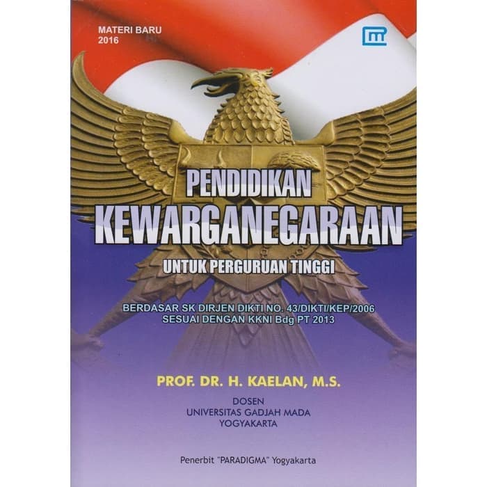 BUKU Pendidikan Kewarganegaraan untuk Perguruan Tinggi Oleh Kaelan | Lazada  Indonesia