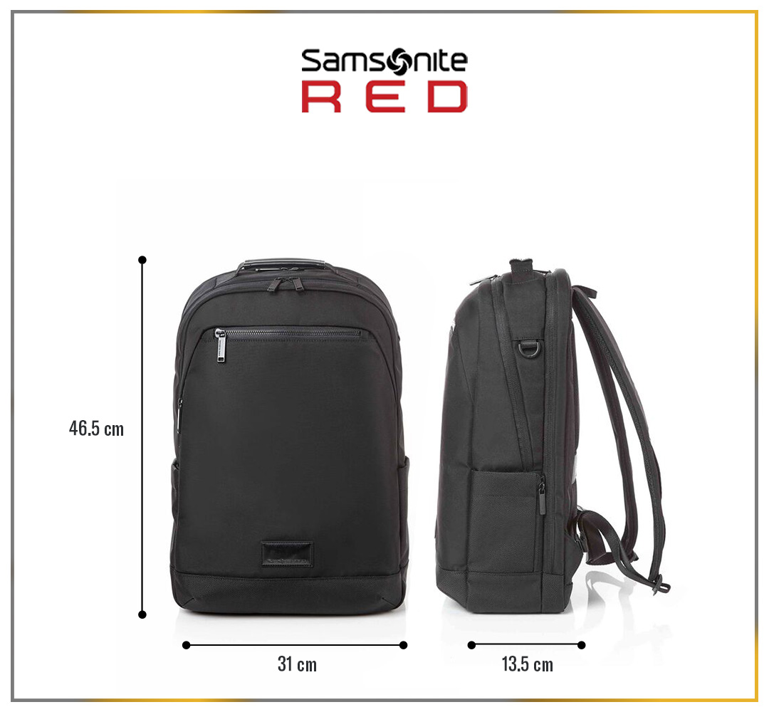 Samsonite Red Label Backpack L Eldert Black Lazada Indonesia - Main Image