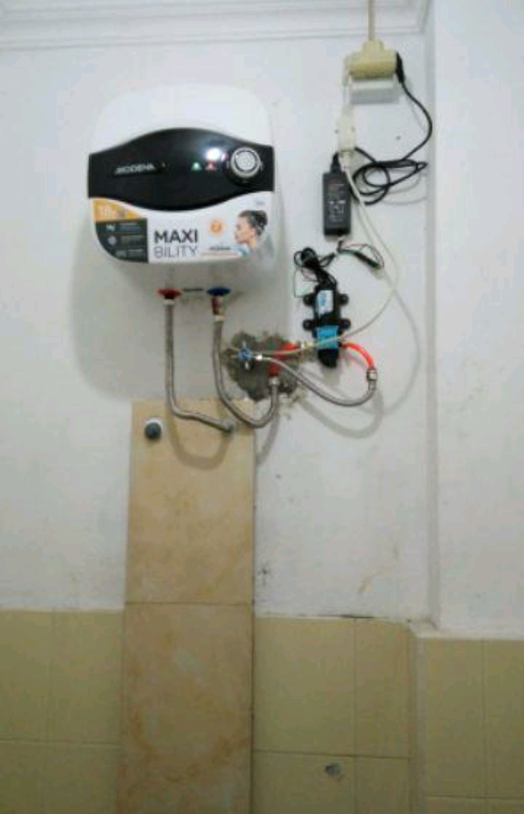 Heater Gas Pompa Dorong Water Heater TDRFORCE 110V 90W Automatic