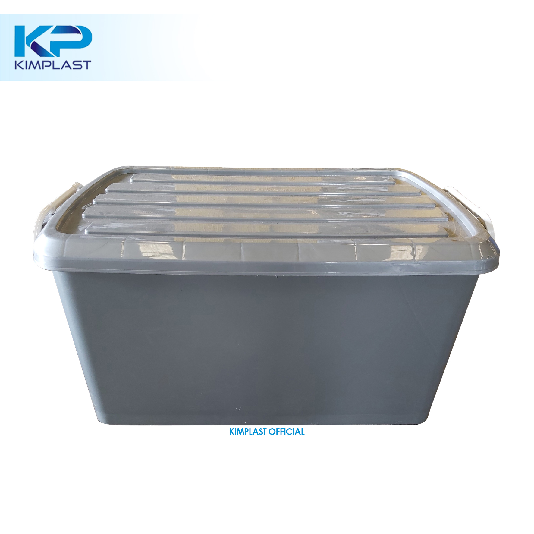 Kimplast Box Container Liter Silver Dengan Pegangan Handle Box