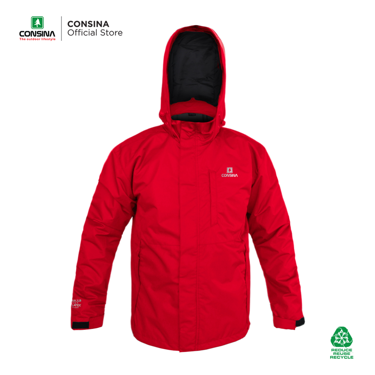 Jaket Consina Merah Abu Jaket Gunung Consina Walden Stormlight
