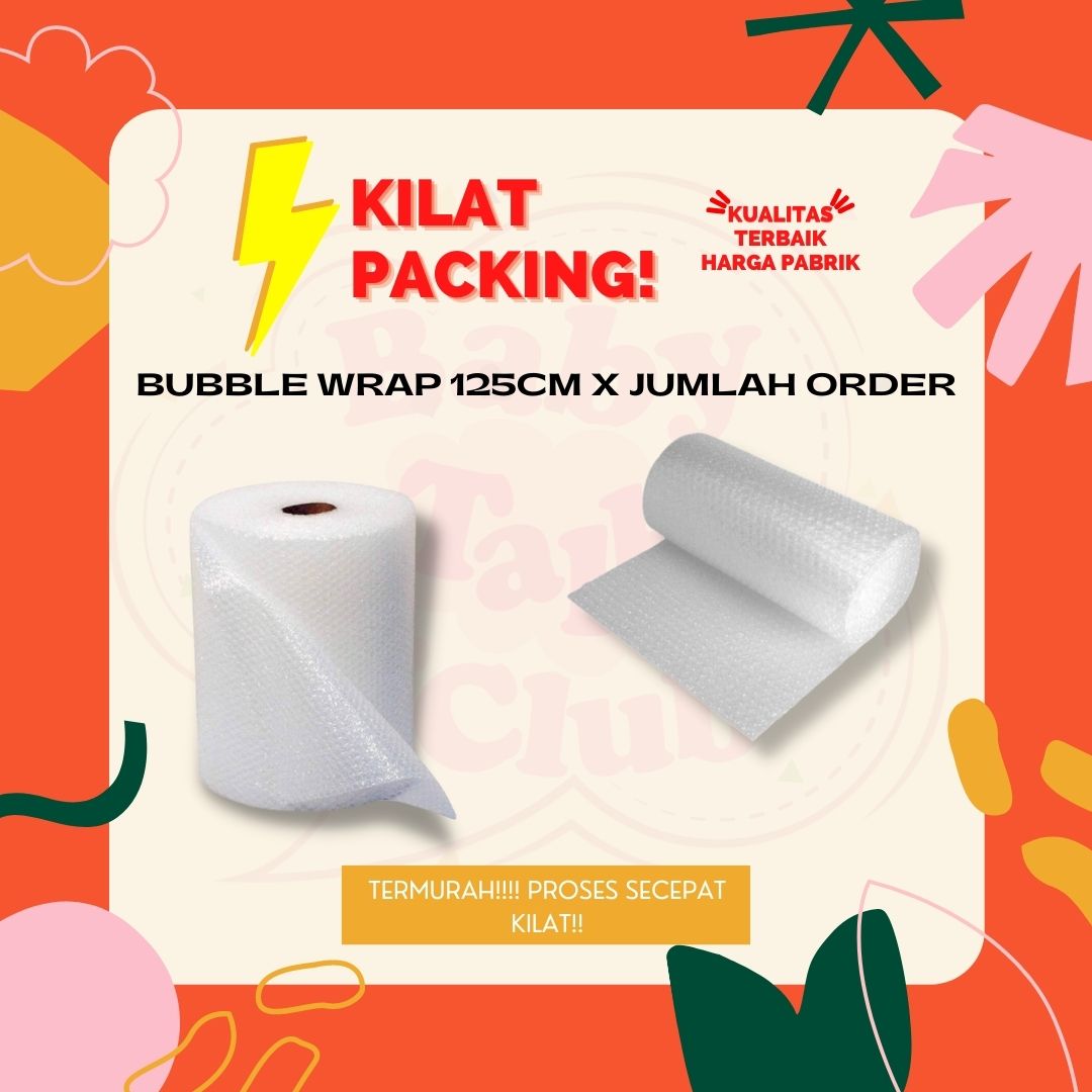 BUBBLE WRAP ROLL METERAN (1,25M X JUMLAH ORDER) HITAM PUTIH BUBLE WRAP ...