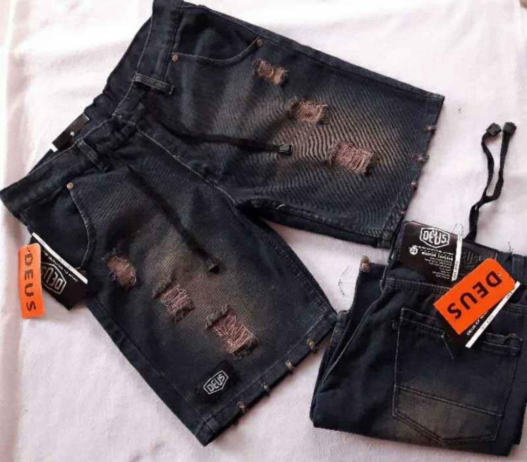 Celana Pendek Jeans Sobek Premium 
