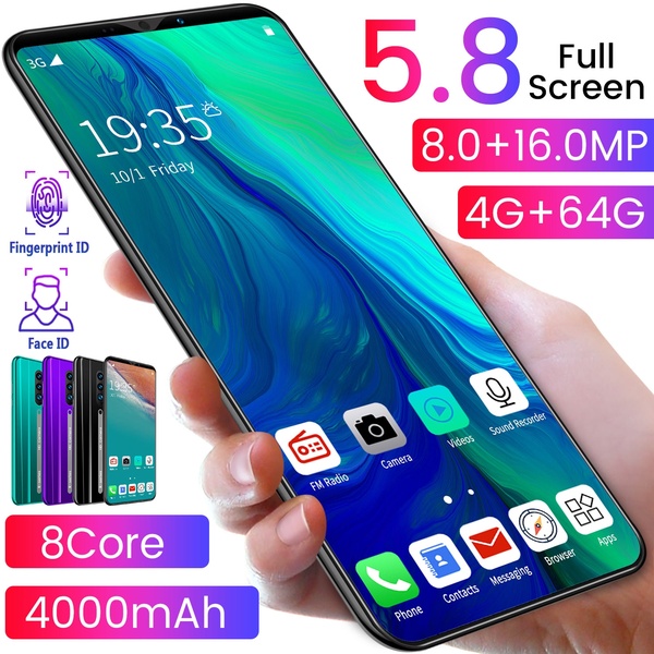 【ready + IMEI】RAM 4GB + ROM 64GB Rino3 Pro 5.8/5.0 Inci HP Murah Handphone Murah Ponsel Android 8.1 4G WCDMA Ponsel Pintar GSM Android Handphone promo Pengenalan wajah, pembukaan kunci sidik jari, AI, COD cicil DP