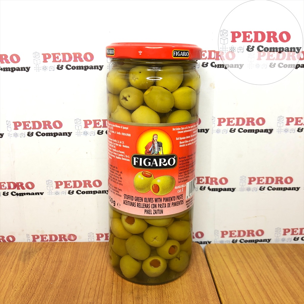 Figaro stuffed green olives 450 gr pimiento paste olive zaitun hijau Lazada Indonesia