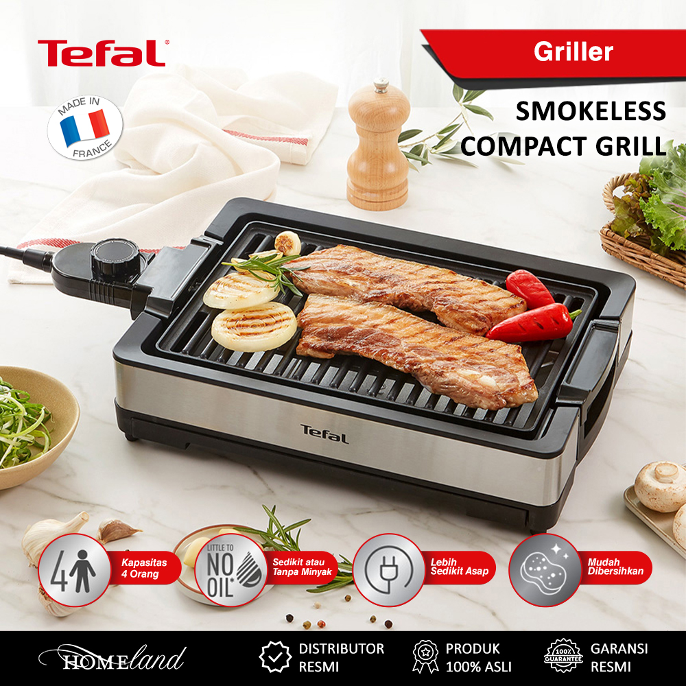 Tefal Smokeless Compact Grill Lazada Indonesia