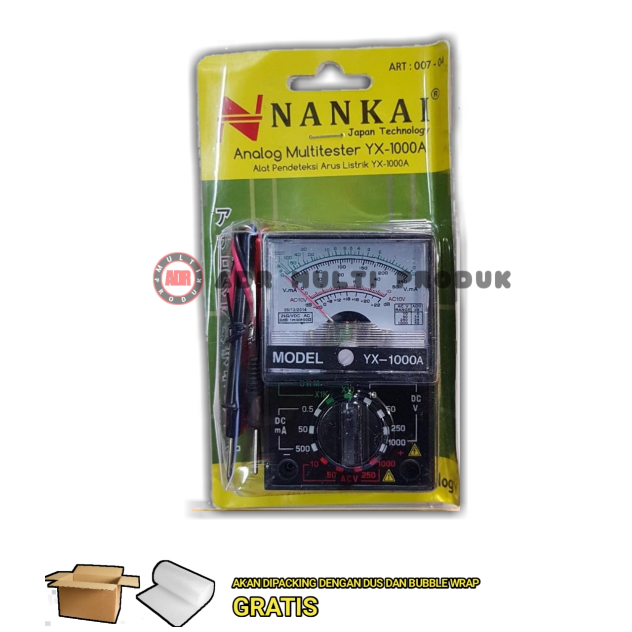 Multitester Multimeter Avometer YX 1000A YX 1000 A NANKAI Skls sanwa