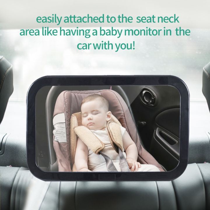 car seat mirror for attached headrest