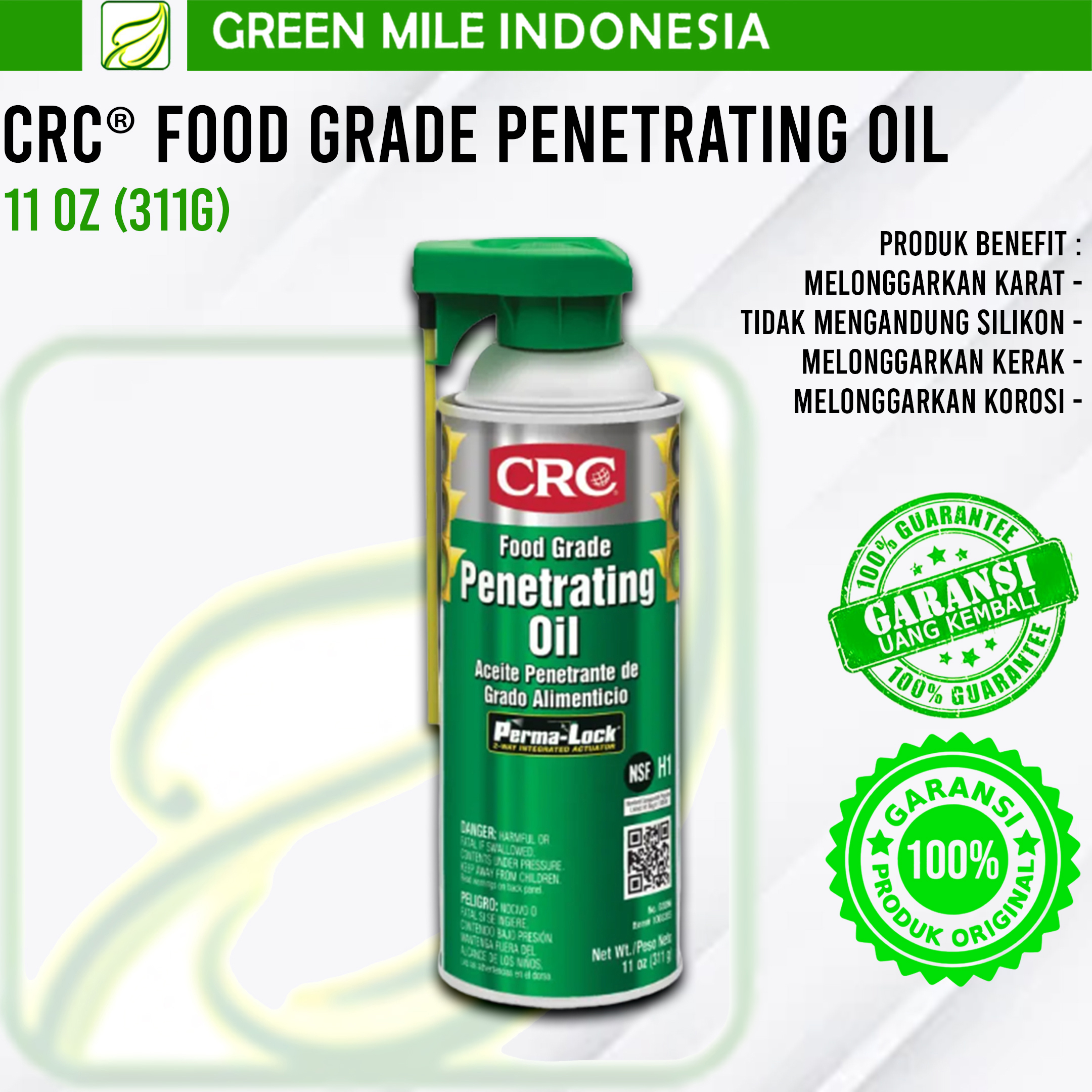 CRC Food Grade Oil Green Mile Indonesia Lazada Indonesia