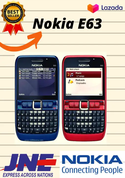 Hp Handphone Jadul Hp Nokia E63 New Refurbish Hp Legend Baterai Tahan Lama Kamera 2mp Internal 120mb Kualitas Suara Baik Hp Populer Tahan Banting Paling Dicari Kondisi 95 98 Mulus No Minus Bergaransi Lazada Indonesia