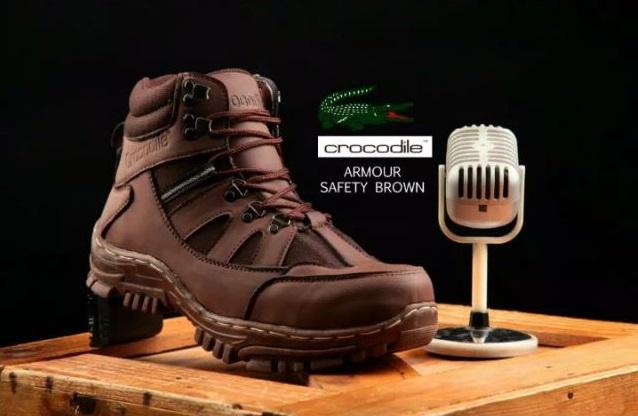 Sepatu Boots Safety Pria Murah Delta Crocodile Armour