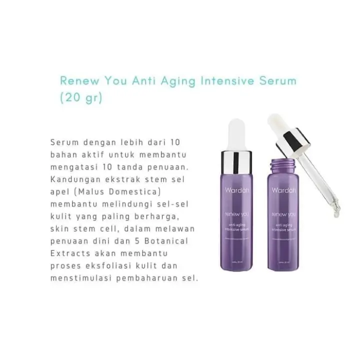 wardah renew you anti aging intensive