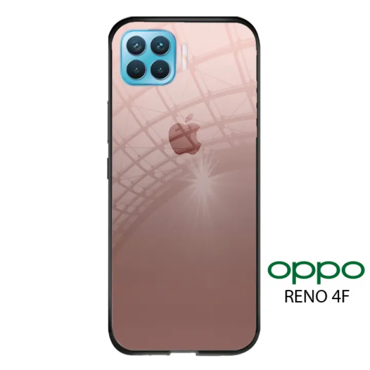Softcase Hp Oppo Reno 4f A93 F17 Pro A73 2020 Logo Apel Ic54 Case Oppo Reno