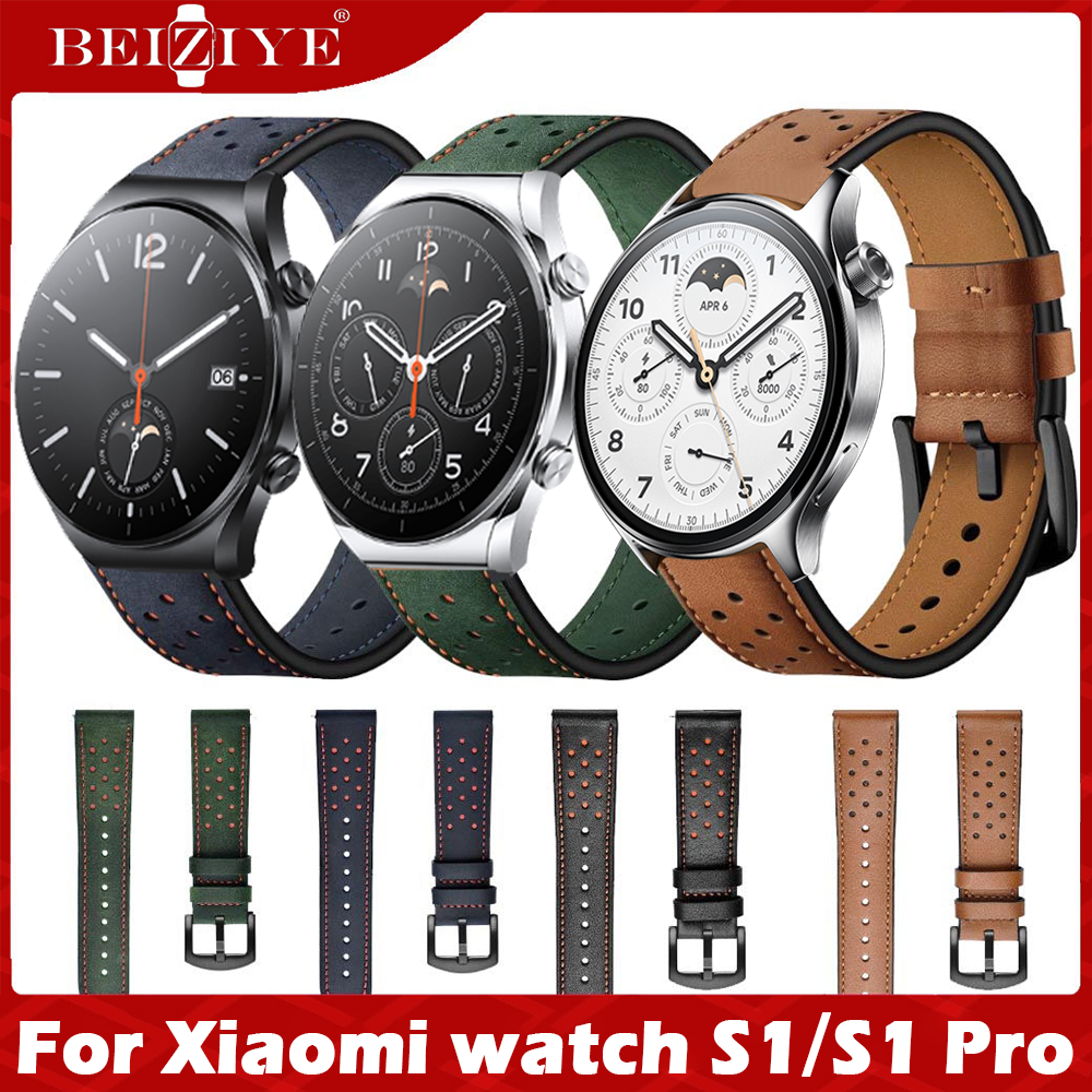 Leather Wrist Strap For Xiaomi watch S1 Pro For Xiaomi watch S1 active ...